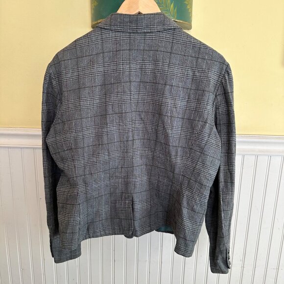 New York & Company Vintage 90s plaid blazer jacket 16 - Picture 2 of 6